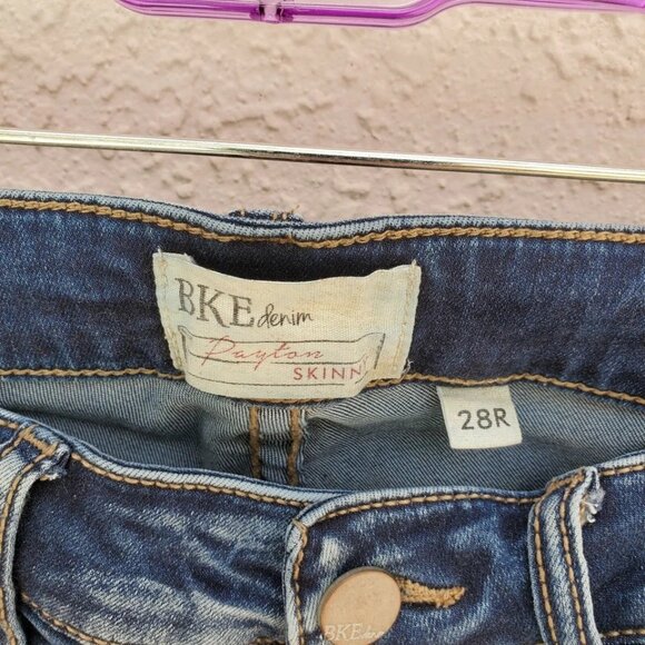 Women's Jeans BKE Payton Skinny MidRise Med Wash Stretch 28R - Picture 4 of 7